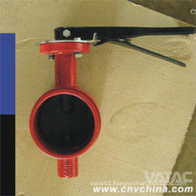 Cast Steel Body EPDM/NBR Seat Grooved Type Butterfly Valve